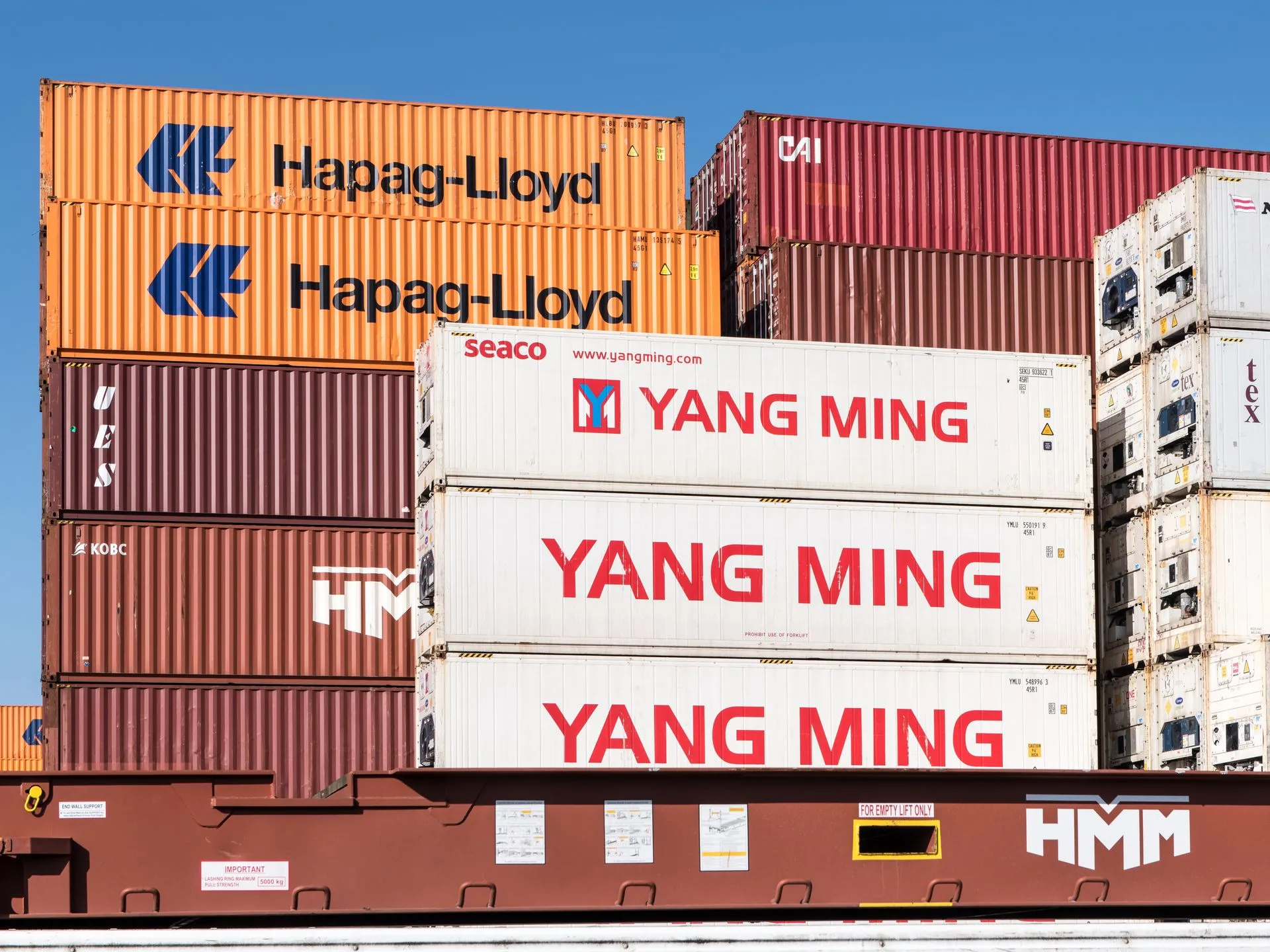 Secure storage yard with containers serving Speke
